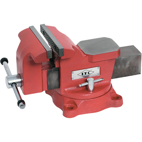 Swivel Base Mechanic's Vise, 6" Jaw Width, 3" Throat Depth O-Max