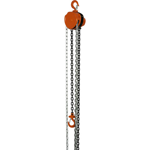 VHC Series Chain Hoists, 10' Lift, 1100 lbs. (0.5 tons) Capacity, Alloy Steel Chain O-Max