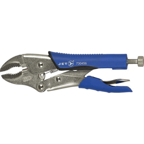 J7WRG Pince-&eacute;taux &agrave; m&acirc;choire courb&eacute;e, Longueur 7", M&acirc;choire courb&eacute;e O-Max