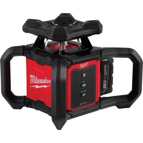 Ensemble de niveau laser rotatif ext&eacute;rieur rouge M18 avec r&eacute;cepteur, 2000' (609,6 m) O-Max