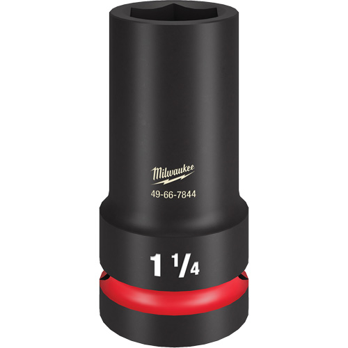 Shockwave Impact Duty Thin Wall Extra Socket, Impact, 1-1/4", 1" Drive, 6 Points, Deep O-Max