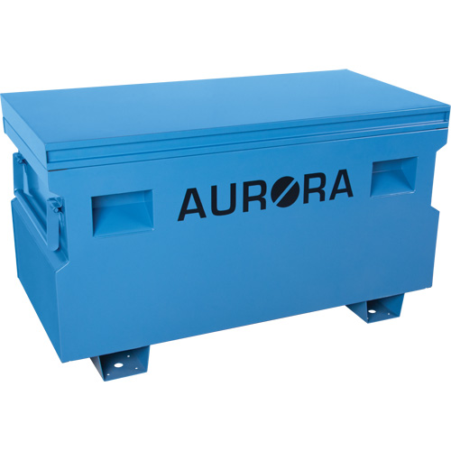Jobsite Tool Box, 48" x 24" x 27-3/5", Steel, Blue O-Max