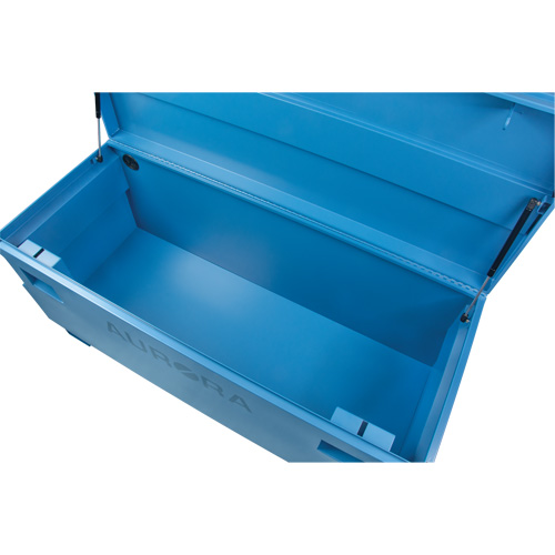 Jobsite Tool Box, 48" x 24" x 27-3/5", Steel, Blue O-Max