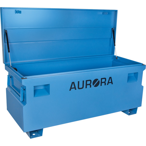Jobsite Tool Box, 60" x 24" x 27-1/2", Steel, Blue O-Max