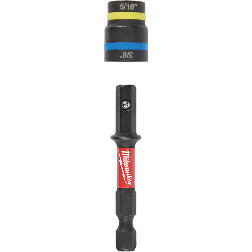 Tourne-&eacute;crous 2-en-1 Shockwave Impact Duty Quik-Clear, 5/16"/3/8" prise, 2-1/2" lo, Magn&eacute;tique O-Max