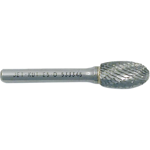 E3-DC JET-KUT&reg; GP Oval Shape Carbide Bur, 3/8" Dia. O-Max