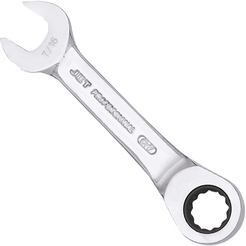 SAE Ratcheting Stubby Combination Wrench O-Max