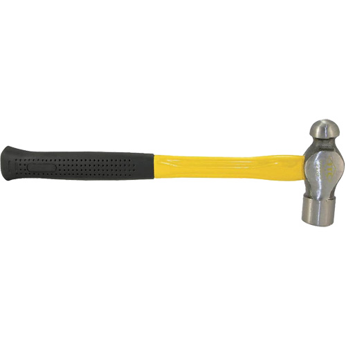 IBP-24F Ball Pein Hammer, 24 oz. Head Weight, Plain Face, Fibreglass Handle O-Max