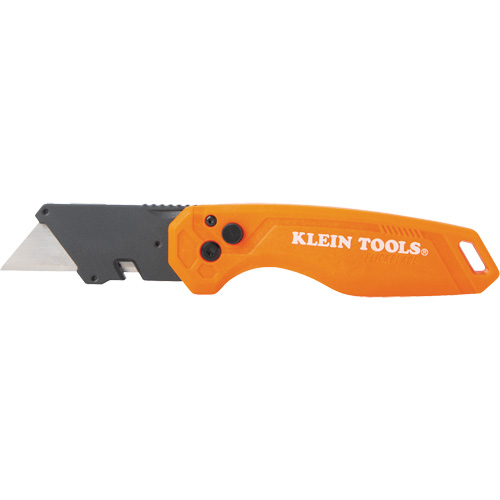 Folding Utility Knife, 1" Blade, Steel Blade, Plastic Handle O-Max