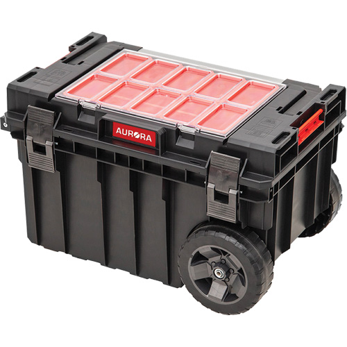Coffre &agrave; outils roulant Arx, 23-4/5" x 16" x 15-3/5", Noir O-Max