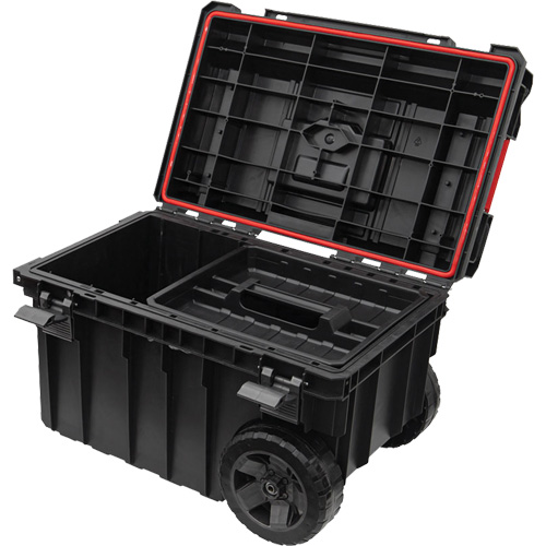 Coffre &agrave; outils roulant Arx, 23-4/5" x 16" x 15-3/5", Noir O-Max