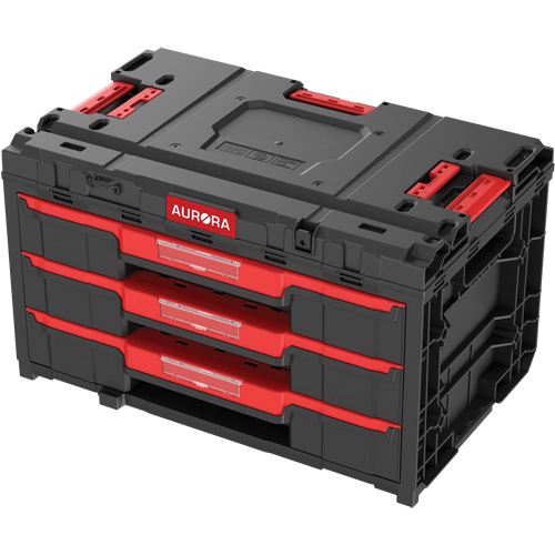 Boîte &agrave; outils &agrave; 3 tiroirs Arx, 23-1/10" x 15" x 13-2/5', Noir O-Max