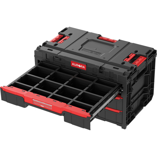 Boîte &agrave; outils &agrave; 3 tiroirs Arx, 23-1/10" x 15" x 13-2/5', Noir O-Max