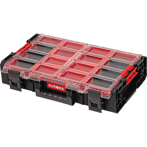 Organisateur 2 fois tr&egrave;s-grand avec bacs Arx, 23" x 15-1/5" x 6-4/5", Noir O-Max