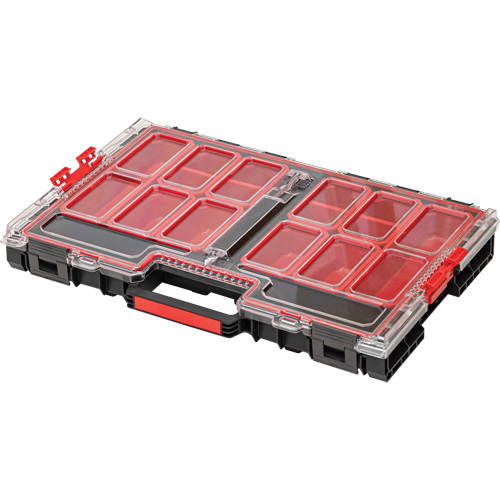 Grand organisateur avec bacs Arx, 21" x 15" x 3", Noir O-Max