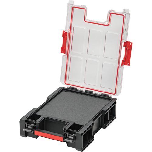 Organisateur moyen haut avec cloisons en mousse &agrave; plusieurs couches Arx, 10-2/5" x 14-3/10" x 4-1/5", Noir O-Max