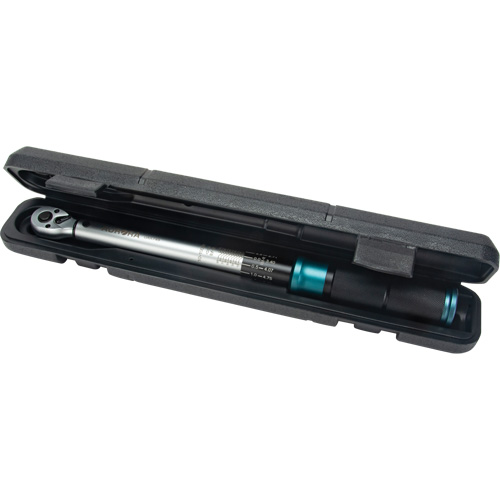 72-Tooth Torque Wrench, Click, 3/8" Square Drive, 10 - 100 ft-lbs. O-Max