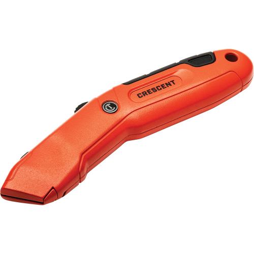 Couteau de s&eacute;curit&eacute; autor&eacute;tractable, 1", Acier, Prise en Aluminium O-Max