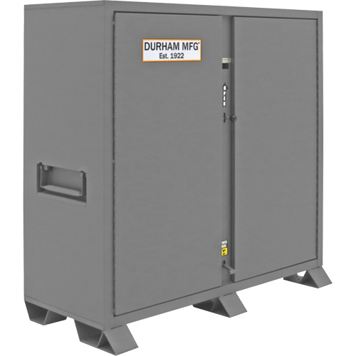 Jobsite Storage Cabinet, Steel, 47.5 Cubic Feet, Grey O-Max