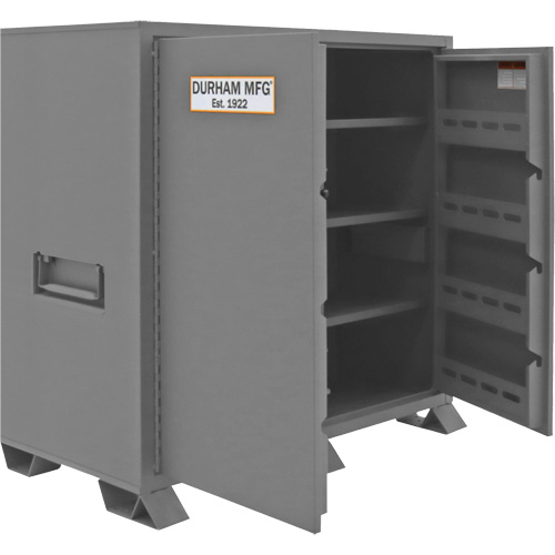 Armoire de rangement pour le chantier, Acier, 59 pi³, Gris O-Max