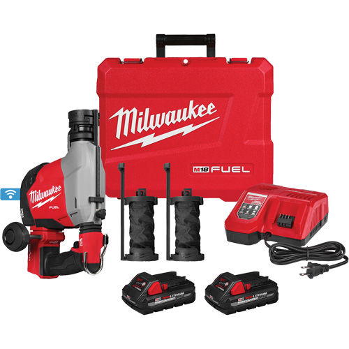 Marteau rotatif &agrave; la verticale FUEL avec extracteur de poussi&egrave;re int&eacute;gr&eacute;, 18 V, 5/8", 1310 tr/min O-Max