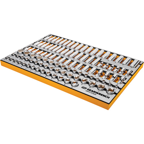 Jeu d'outils pour maître m&eacute;canicien MEGAMOD dans des plateaux en mousse modulaire de premi&egrave;re qualit&eacute; avec rangement d'outils, 1024 morceaux O-Max