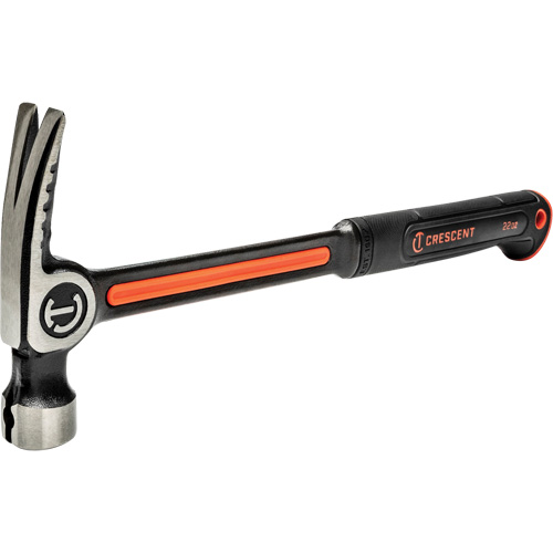 Marteau de charpente en acier avec face meul&eacute;e, 22 oz, Prise en Acier plein, 16" lo O-Max