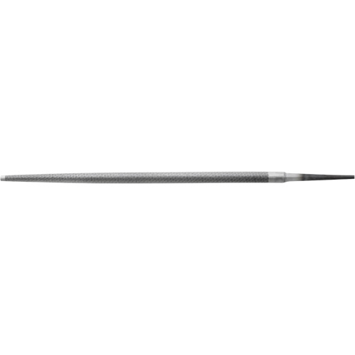 American Pattern File, 3/8" Dia. x 10" L, Round, Bastard Cut O-Max