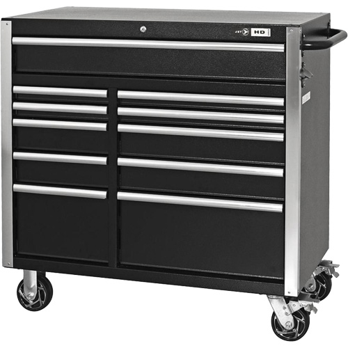 HDCC-4115 HD Series Toolbox Combo, 21-1/2" D x 44-1/5" W x 63-3/10" H, Black O-Max