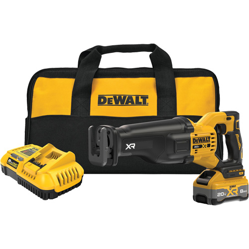 MAX* XR&reg; Brushless Cordless Reciprocating Saw Kit with XR POWERPACK, 20 V, Lithium-Ion Battery, 3000 SPM O-Max
