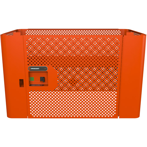 Panneau de s&eacute;curit&eacute; en maille RAILWORKS avec porte simple et rangement verrouillable O-Max