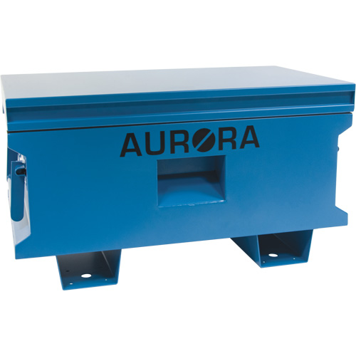 Jobsite Tool Box, 33" x 20-3/10" x 18-3/10", Steel, Blue O-Max