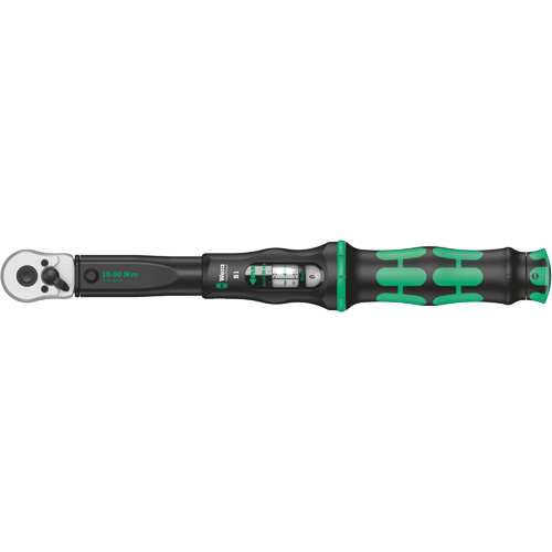 Click-Torque B Torque Wrench with Reversible Ratchet, Click, 3/8" Square Drive, 10 - 50 Nm O-Max