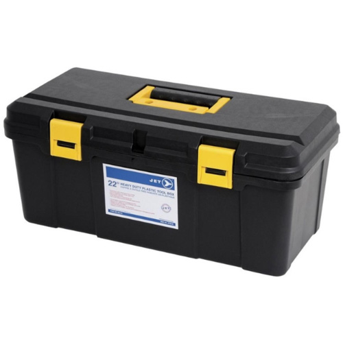 Coffre &agrave; outils portatif en plastique JPTB-22, 22" la x 10-1/4" p x 9-1/2" h, Noir O-Max