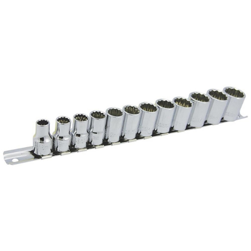 SS3812M-12 12-Point Metric Socket Set, 12 Pcs, 3/8" Drive Size O-Max