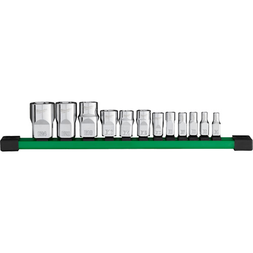 Jeu de douilles, Torx, Prise 1/4"/1/2"/3/8", 12 mr O-Max