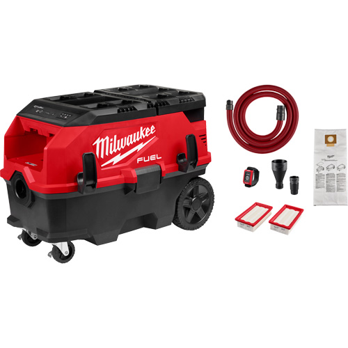 M18 FUEL PACKOUT 9 Gallon Dual-Battery Dust Extractor with VACLINK, 27-3/4" x 16-3/4" x 19" O-Max