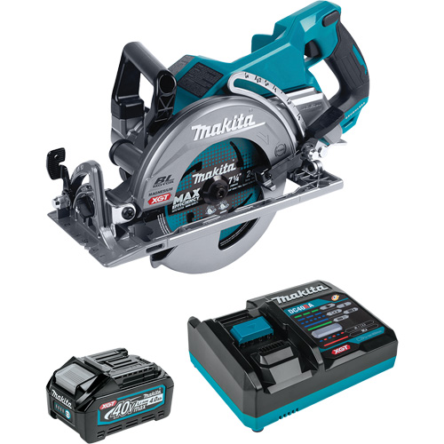 Scie circulaire sans balais 40Vmax XGT avec ensemble de batterie 4.0Ah, 7-1/4", 40 V O-Max