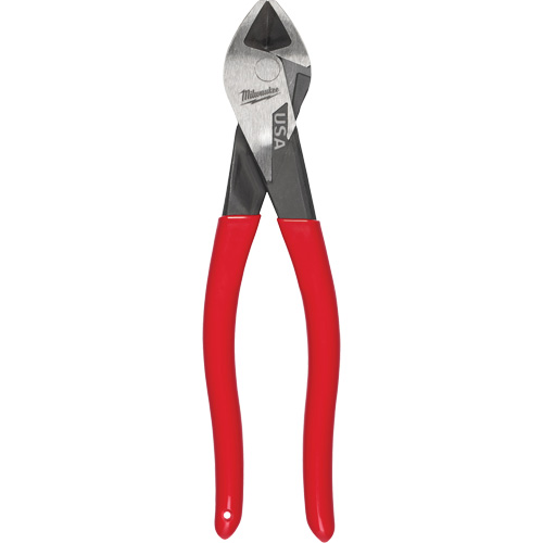 Pinces coupantes diagonales &agrave; prise tremp&eacute;e avec t&ecirc;te angulaire, 8" lo O-Max
