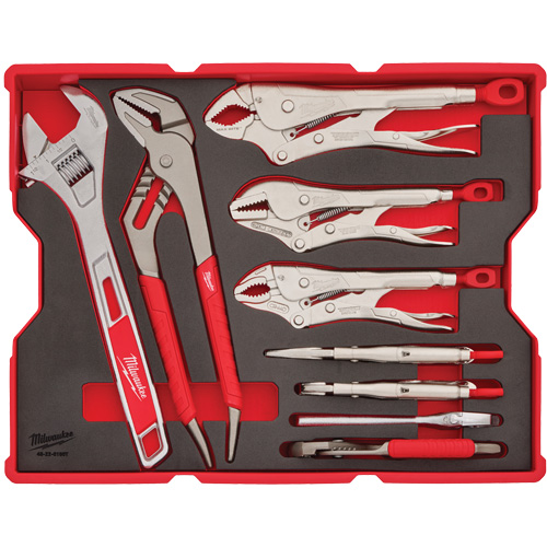 Jeu de pinces et cl&eacute;s avec plateau pour tiroirs PACKOUT O-Max
