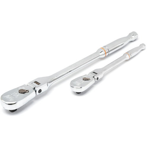 1/4" & 3/8" Drive 90-Tooth Teardrop Ratchet Set O-Max