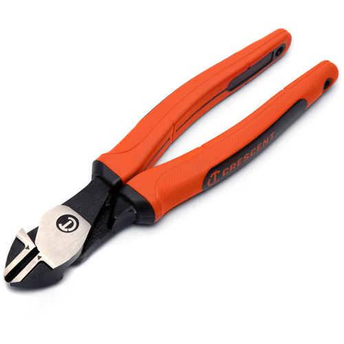 Pinces &agrave; coupe diagonale Z2 avec poign&eacute;e &agrave; prise coussin&eacute;e en cuir, 8" lo O-Max