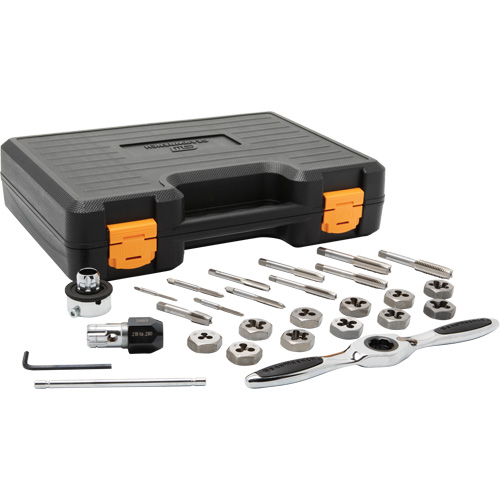 Metric Ratcheting Tap & Die Set, 27 Pieces O-Max