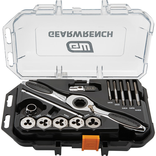 SAE Ratcheting Tap & Die Set, 15 Pieces O-Max