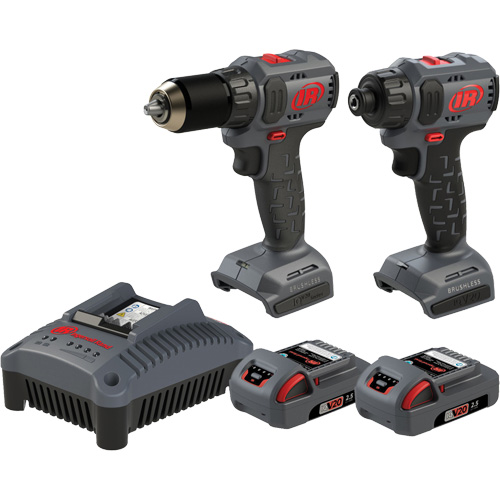 Ensemble d'outils compacts sans fil perceuse & tournevis, Lithium-ion, 20 V O-Max