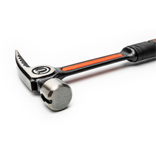 Smooth-Face Framing Hammer, 22 oz., Solid Steel Handle, 16" L O-Max
