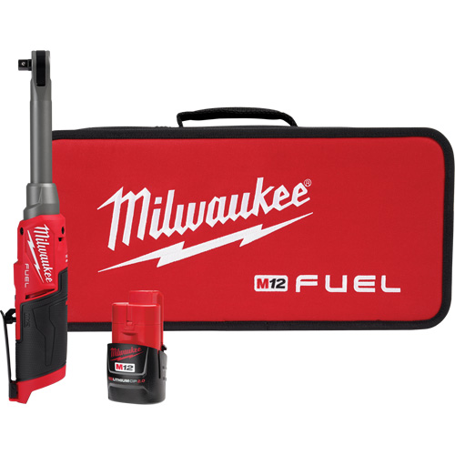 M12 FUEL Extended Reach High Speed Ratchet Kit, 12 V, 3/8" Drive O-Max