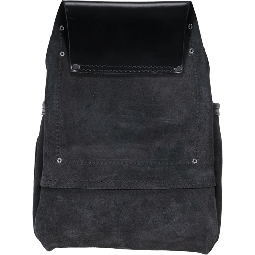 Sac robuste Phantom pour clous et outils, Cuir, 10 pochettes, Noir O-Max