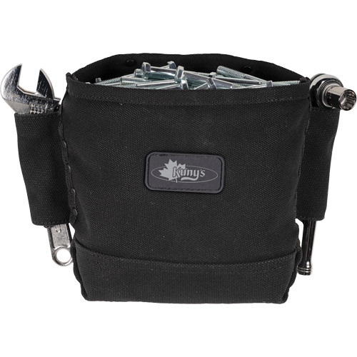 Sac Phantom pour &eacute;crous et boulons avec 2 manchons, Toile, 3 pochettes, Noir O-Max
