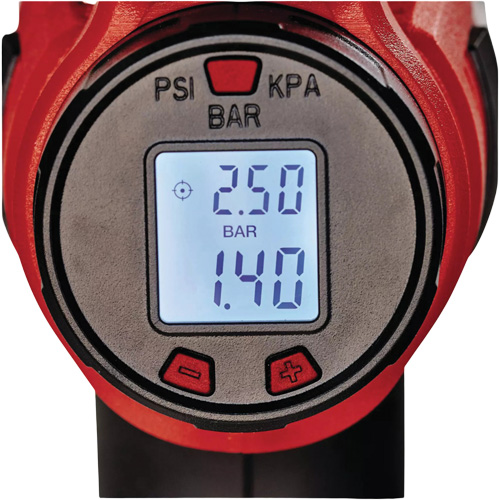 Gonfleur motoris&eacute; sans fil &agrave; haute pression CE-CC 18 Li 18 V avec jauge num&eacute;rique (outil seulement) O-Max
